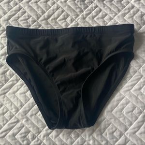 black bikini bottoms